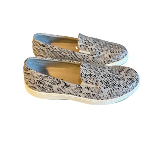 Aureus new in box beige python snake print Vina loafers size 8 - Picture 7 of 7